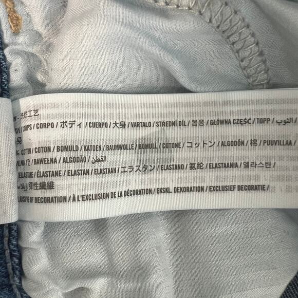 Hollister Ultra High Rise Mom Jean Vintage Stretch Raw Hem Womens Size 28 - Picture 8 of 12